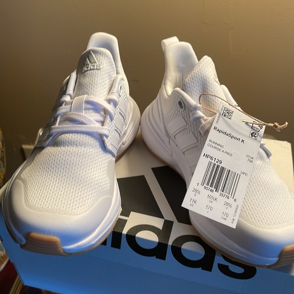 NIB Adidas Rapida Sport K Running Shoes kids 11K - Picture 3 of 9